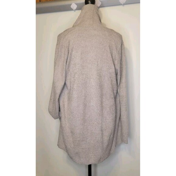 Barefoot Dreams CozyChic Lite Circle Cardigan Size SM Gray Pockets Soft Lounge - Picture 3 of 4